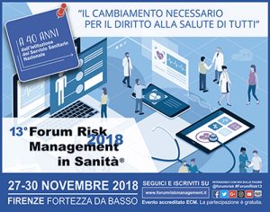 13° Forum Risk Management in Sanità.