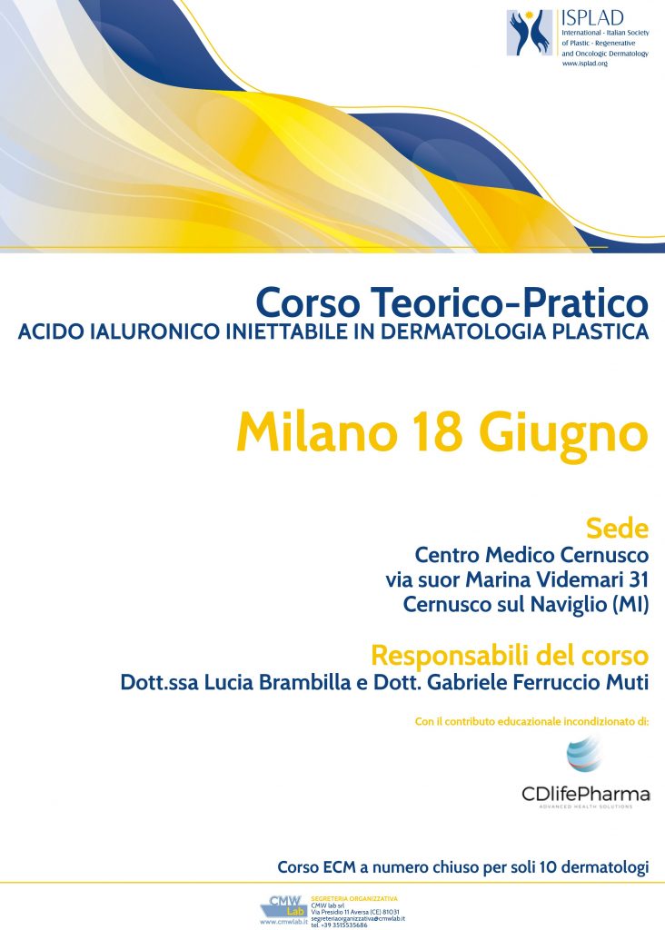 Corso Teorico Pratico Filler Milano 18 giugno 2022